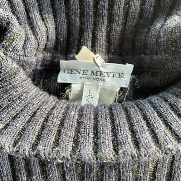 Vintage Gene Meyer wool mock turtleneck sweater - Picture 4 of 4